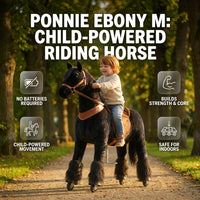 Mechanical riding horse Ponnie Ebony M