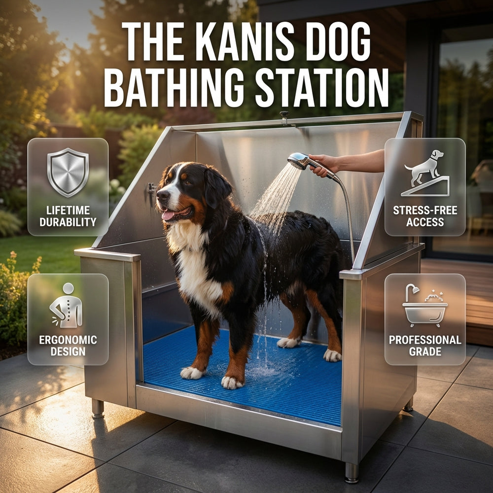 KANIS - Professional Stainless Steel Dog Bathing Station