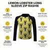 LEMON LOBSTER LONG SLEEVE ZIP RASHIE
